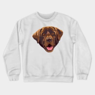 Chocolate Labrador Crewneck Sweatshirt